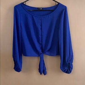 Fashion Nova Royal Blue Top